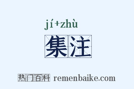 集注是什么意思的图片
